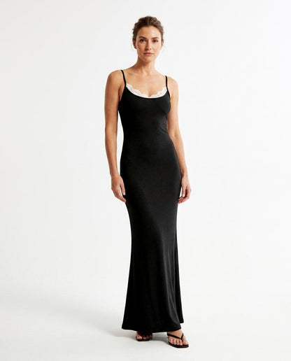 Nord Wear - Kemor | Ribbed Lace-Trim Maxi Dress Women
