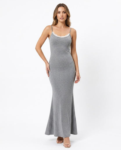 Nord Wear - Kemor | Ribbed Lace-Trim Maxi Dress Women