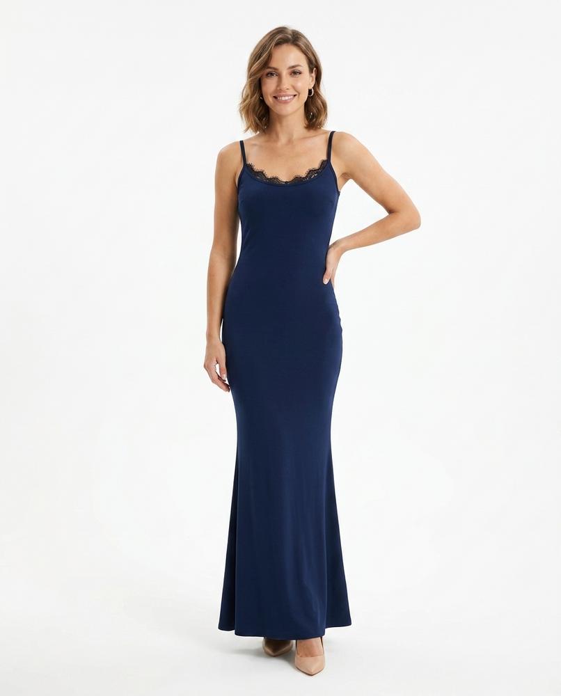 Nord Wear - Kemor | Ribbed Lace-Trim Maxi Dress Women