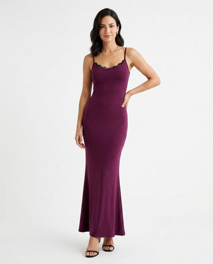 Nord Wear - Kemor | Ribbed Lace-Trim Maxi Dress Women