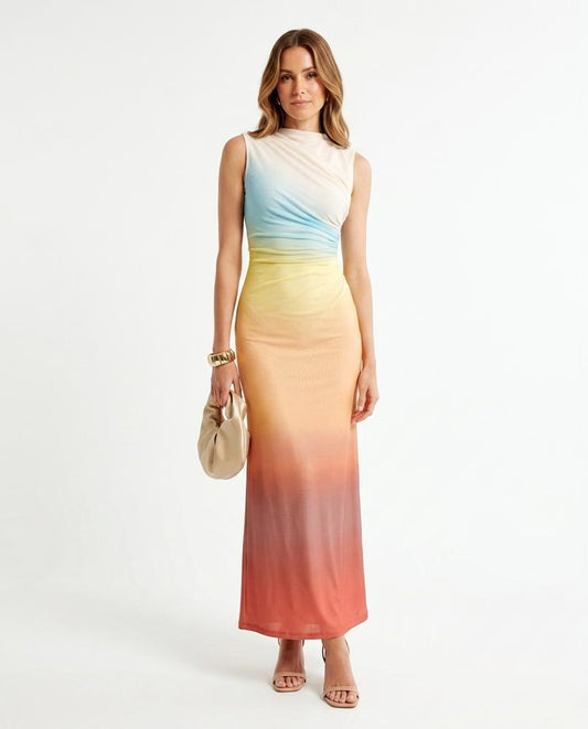 Nord Wear - Zamin | Ombré Ruched Maxi Dress Women