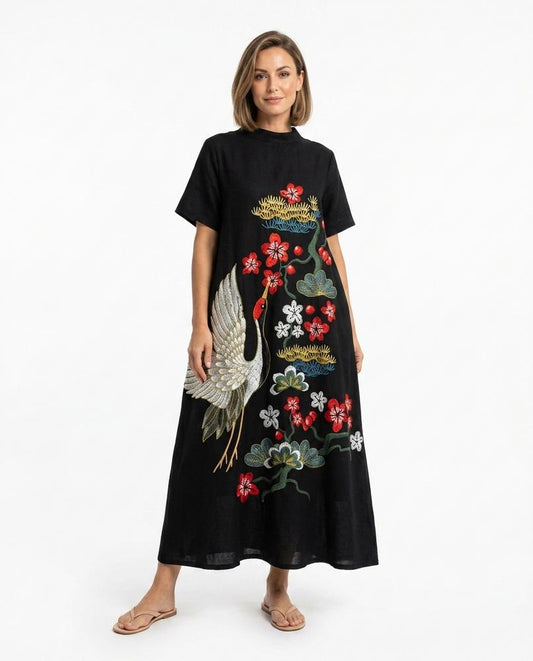 Nord Wear - Kaven | Embroidered Mock Neck Dress Women