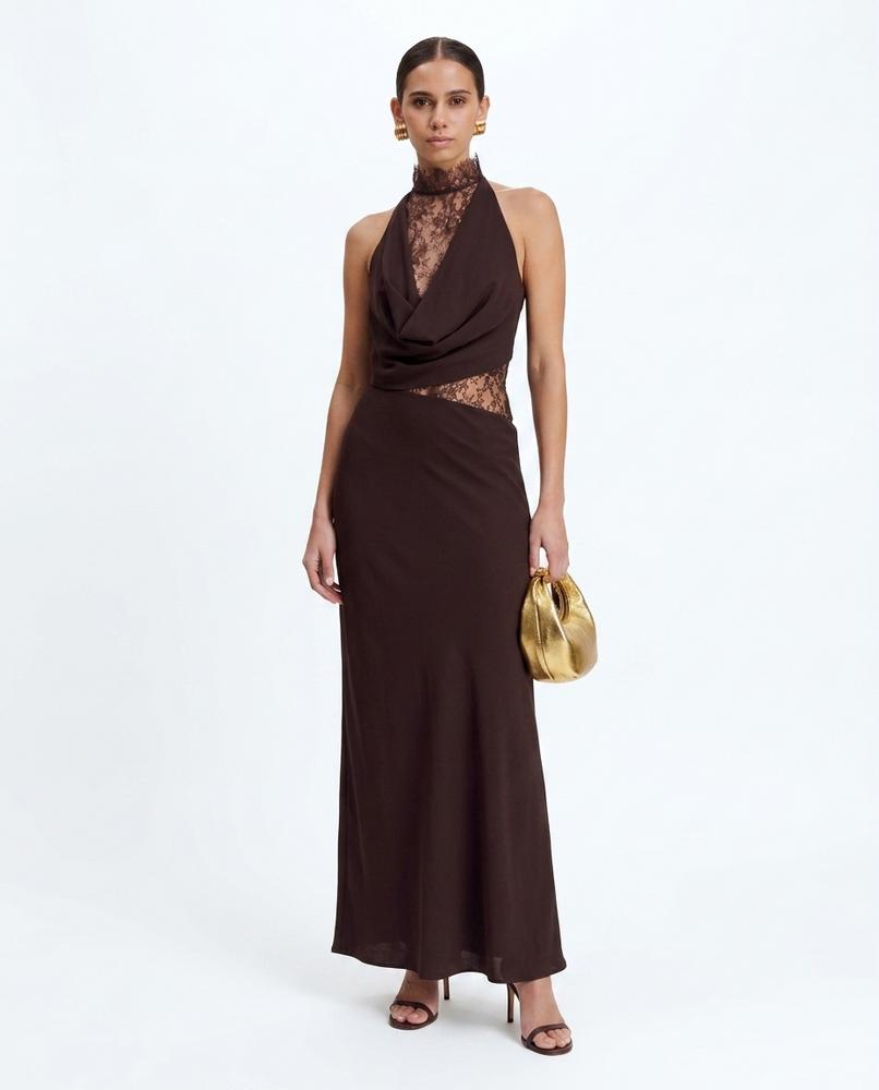 Nord Wear - Zesin | Halterneck Lace-Trimmed Maxi Dress Women