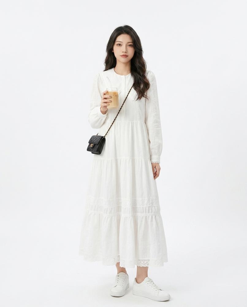Nord Wear - Kevan | Tiered Long-Sleeved Maxi Dress Women
