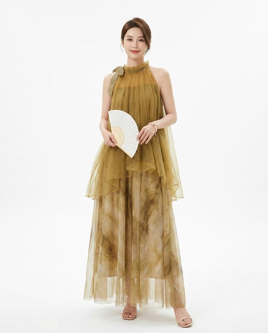 Nord Wear - Arlan | Sleeveless Layered Maxi Dress Women