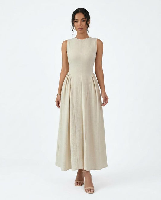 Nord Wear - Damel | Sleeveless Pleated Midi Dress Women