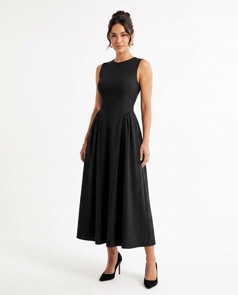 Nord Wear - Damel | Sleeveless Pleated Midi Dress Women