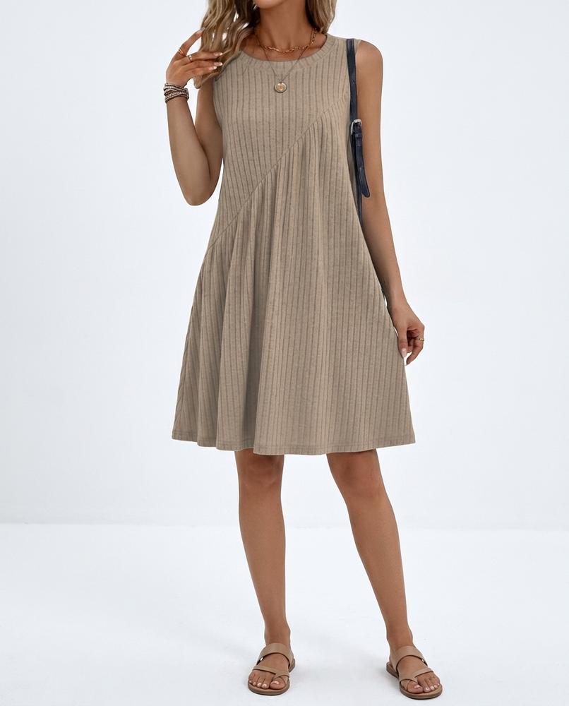 Nord Wear - Sazan | Ribbed Sleeveless Midi Dress Women