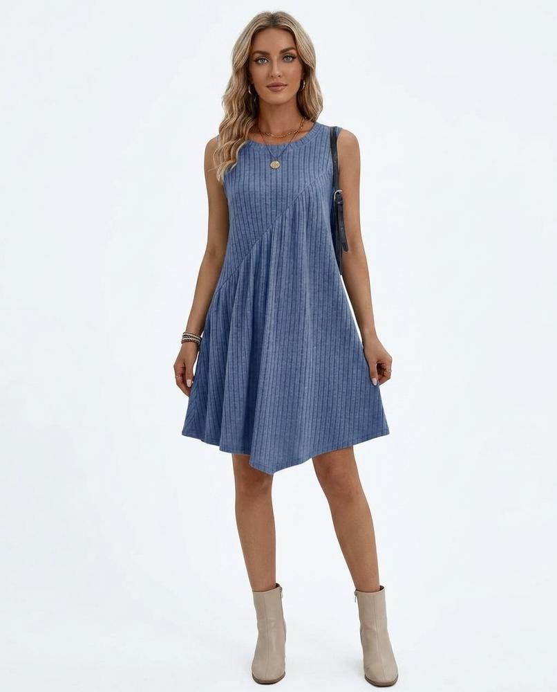 Nord Wear - Sazan | Ribbed Sleeveless Midi Dress Women