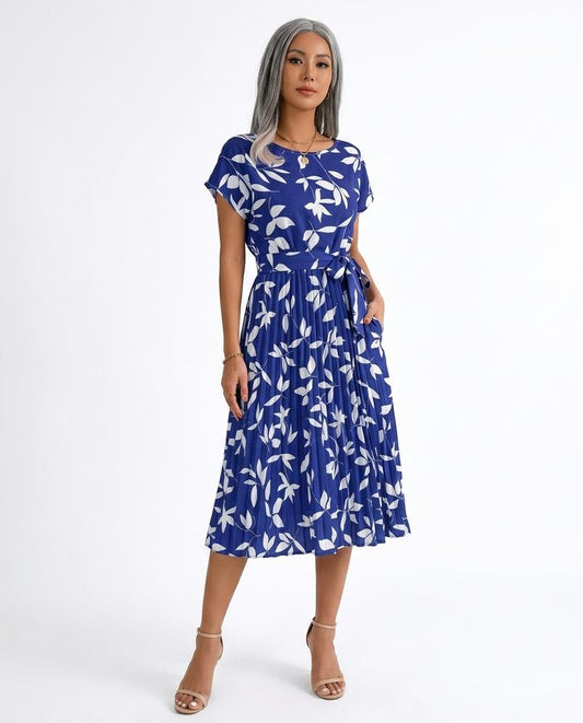 Nord Wear - Mamin | Patterned Pleated Midi Dress Women