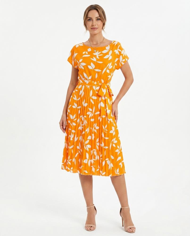 Nord Wear - Mamin | Patterned Pleated Midi Dress Women