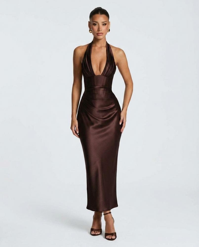 Nord Wear - Lamir | Satin Halterneck Dress Women