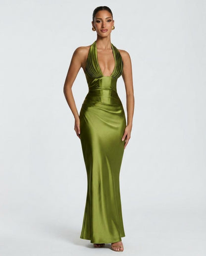 Nord Wear - Lamir | Satin Halterneck Dress Women