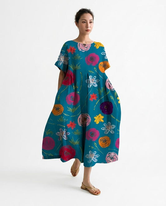 Nord Wear - Dalev | Floral-Print A-Line Midi Dress Women