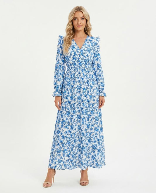 Nord Wear - Zalin | Floral Long-Sleeved Maxi Dress Women