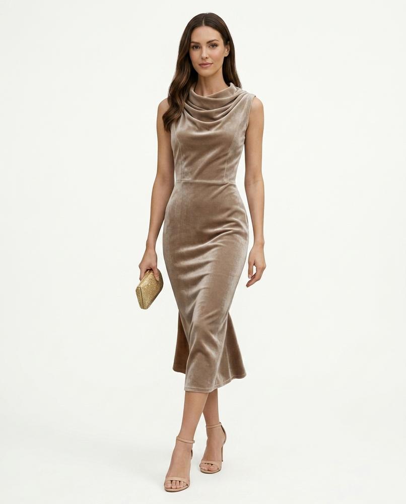Nord Wear - Ardan | Velvet Sleeveless Midi Dress Women