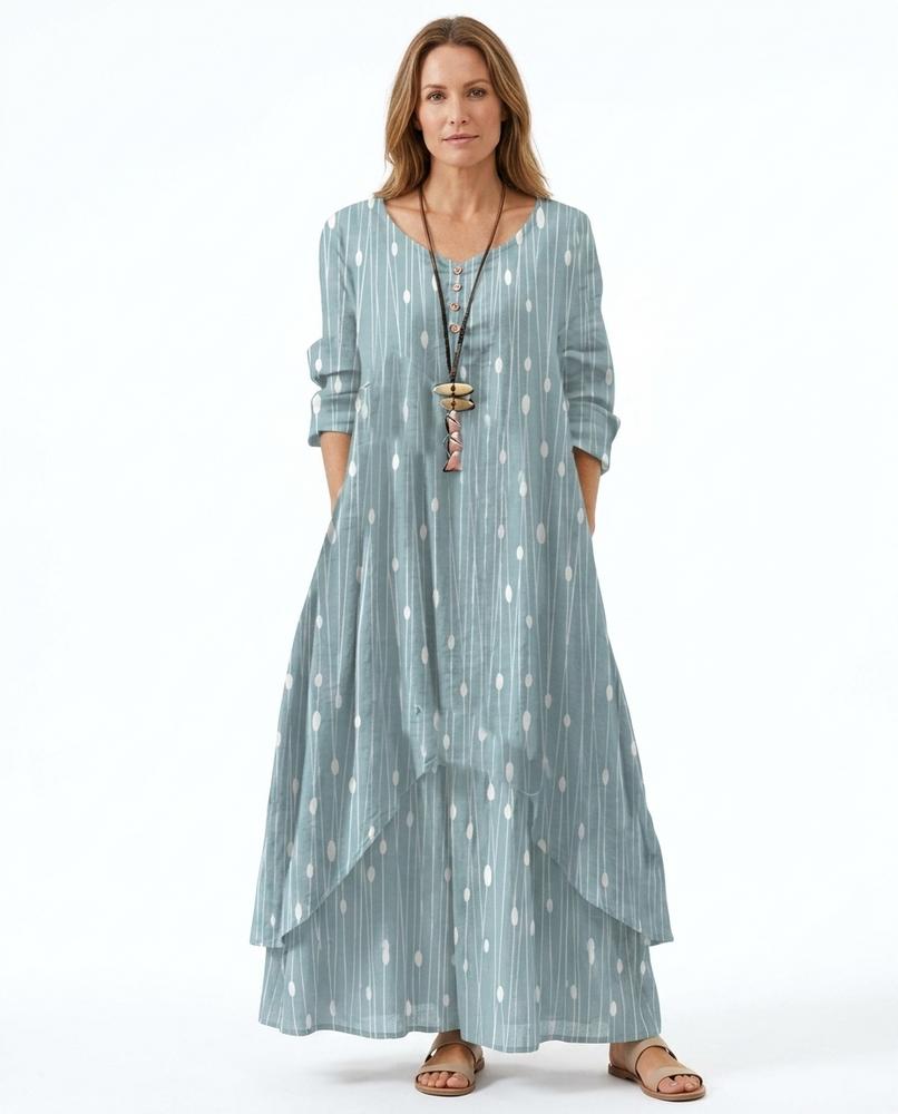 Nord Wear - Yovan | Layered Printed Maxi Dress Women