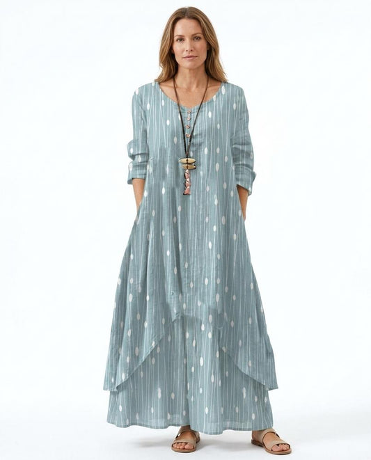 Nord Wear - Yovan | Layered Printed Maxi Dress Women