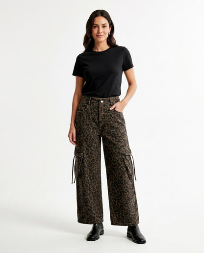 Nord Wear - Lytal | Leopard Print Wide-Leg Pants Women
