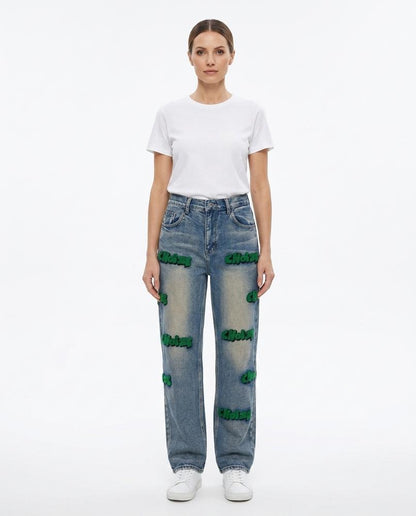 Nord Wear - Nisol | Embroidered Straight-Cut Pants Unisex