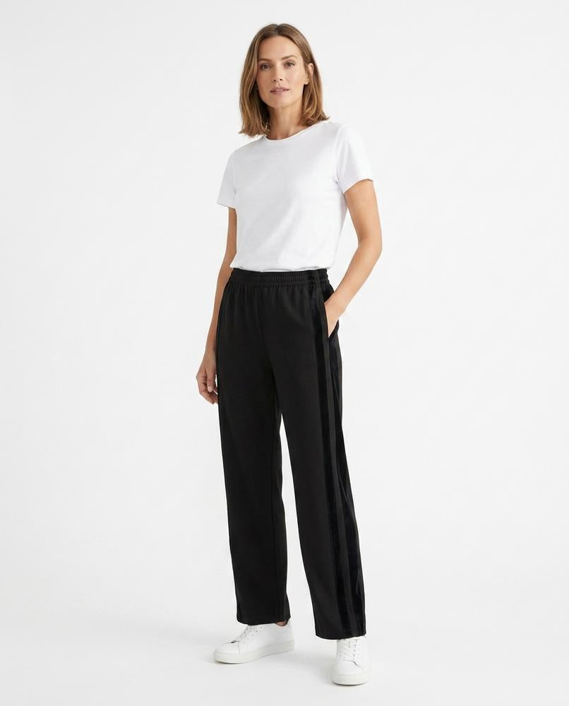 Nord Wear - Vilan | Straight-Leg Velvet-Stripe Pants Women