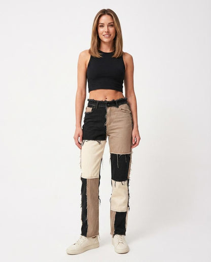 Nord Wear - Elrev | Patchwork High-Waist Pants Women