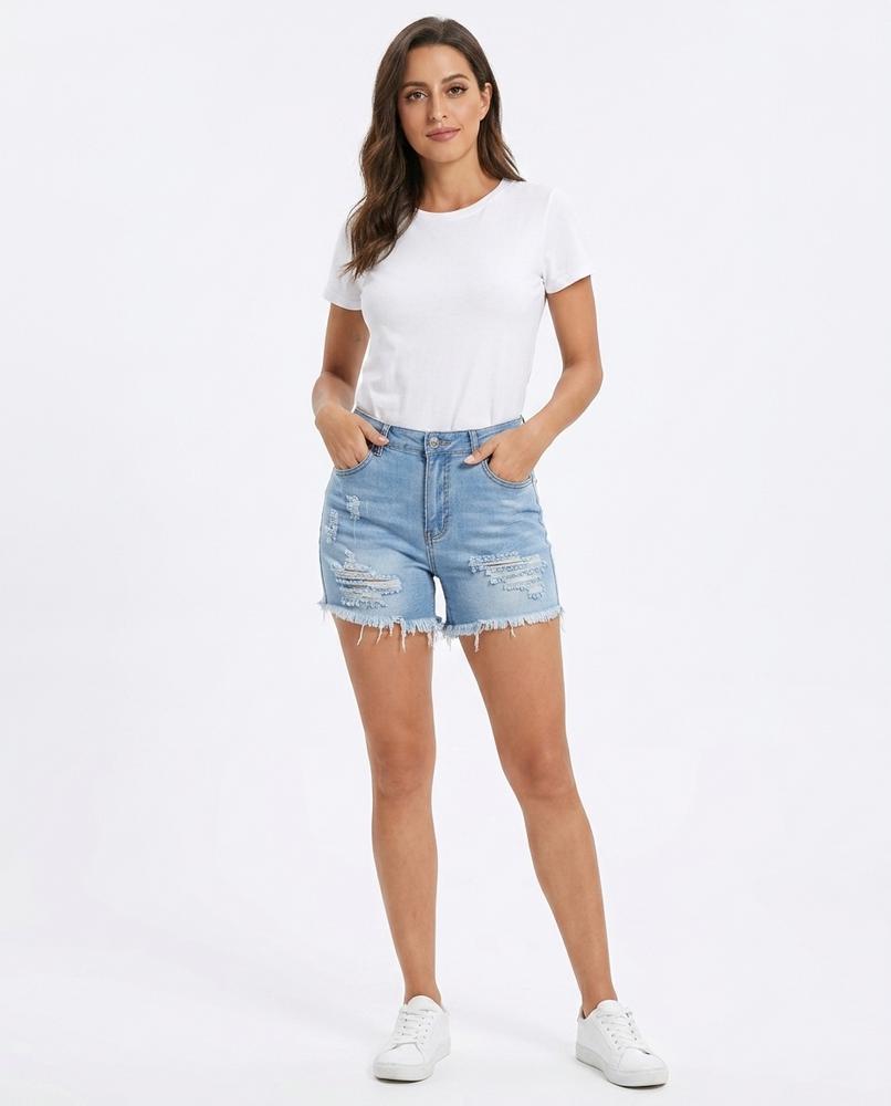 Nord Wear - Rimel | High-Waist Distressed Pants Women