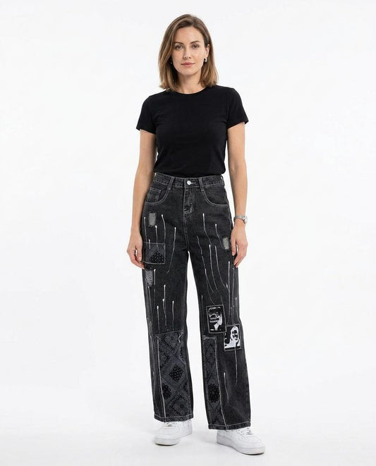 Nord Wear - Nolen | Patched Wide-Leg Pants Unisex