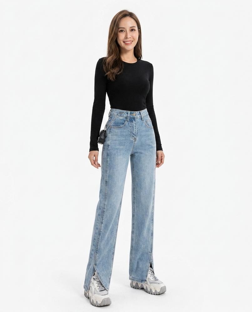 Nord Wear - Dakar | High-Waisted Slit-Hem Pants Women