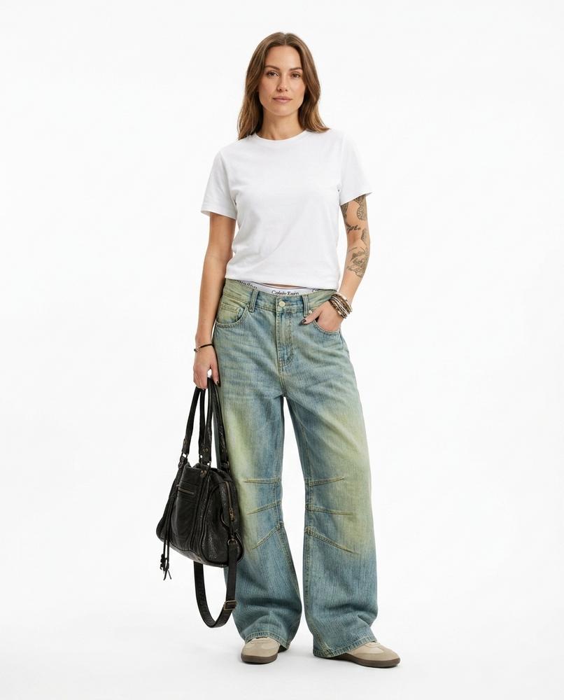 Nord Wear - Arsen | Wide-Leg Faded-Wash Pants Unisex