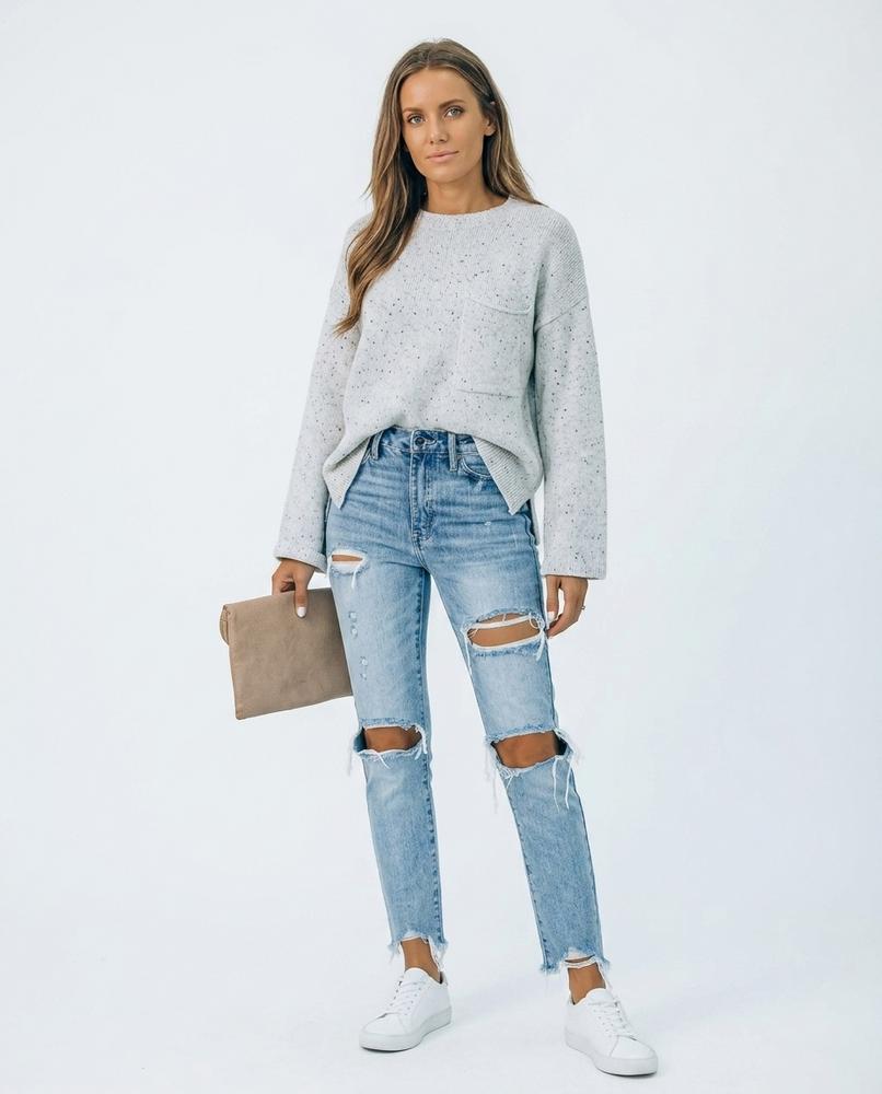 Nord Wear - Valin | High-Waist Distressed Pants Women