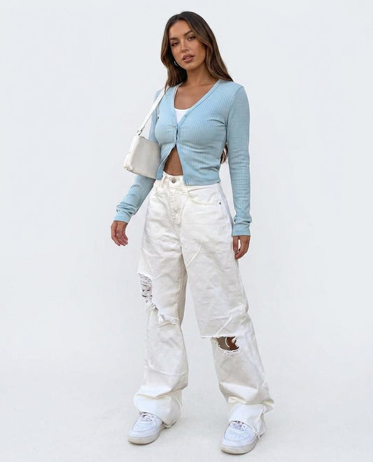 Nord Wear - Elmon | Wide-Leg Distressed Pants Women