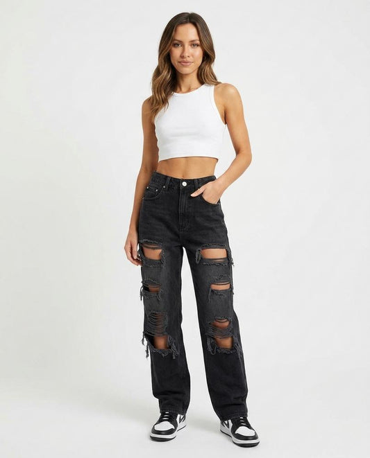 Nord Wear - Ratal | High-Waisted Ripped Pants Women