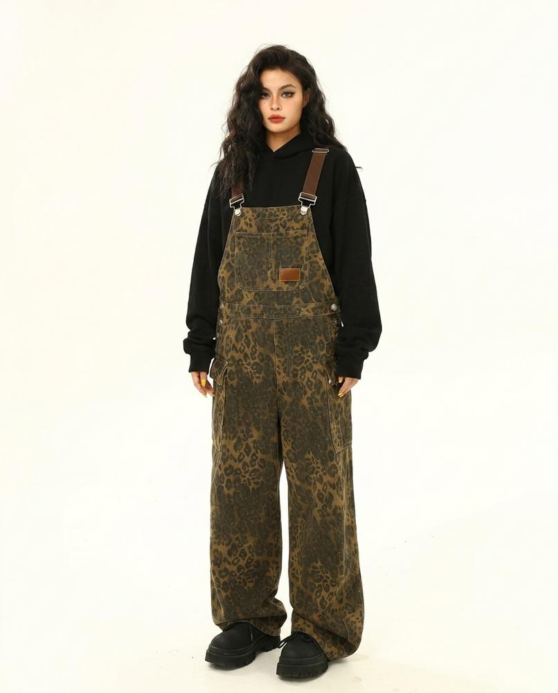 Nord Wear - Samel | Leopard-Print Wide-Leg Pants Unisex