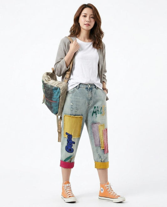 Nord Wear - Tadan | Patchwork Cropped Pants Women