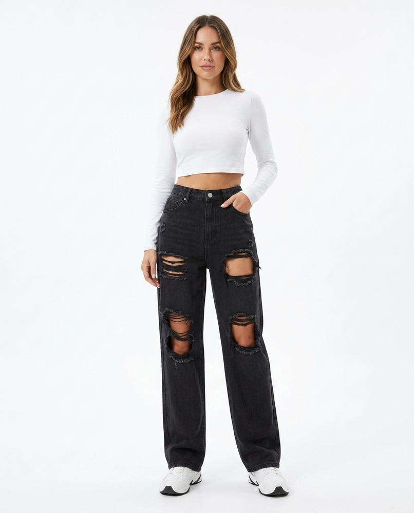 Nord Wear - Alzan | High-Waisted Distressed Pants Women