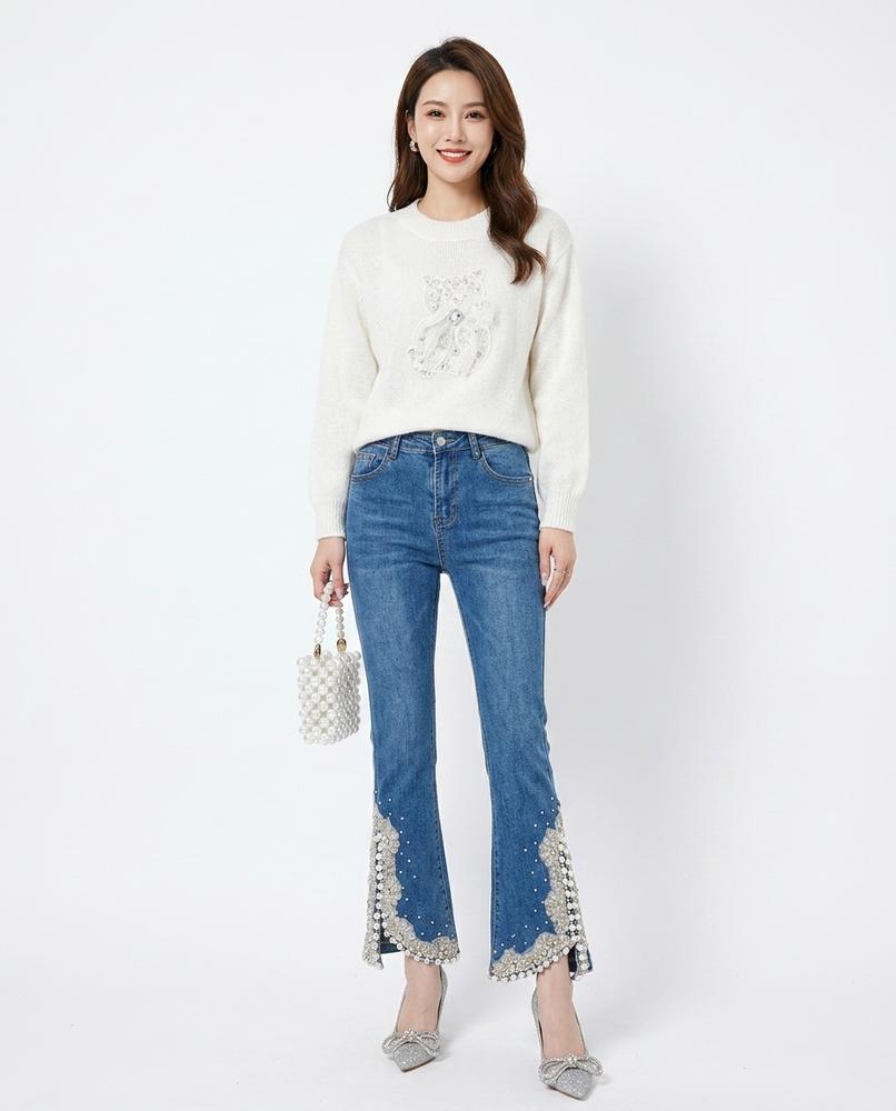 Nord Wear - Dator | Embellished Flared Pants Women
