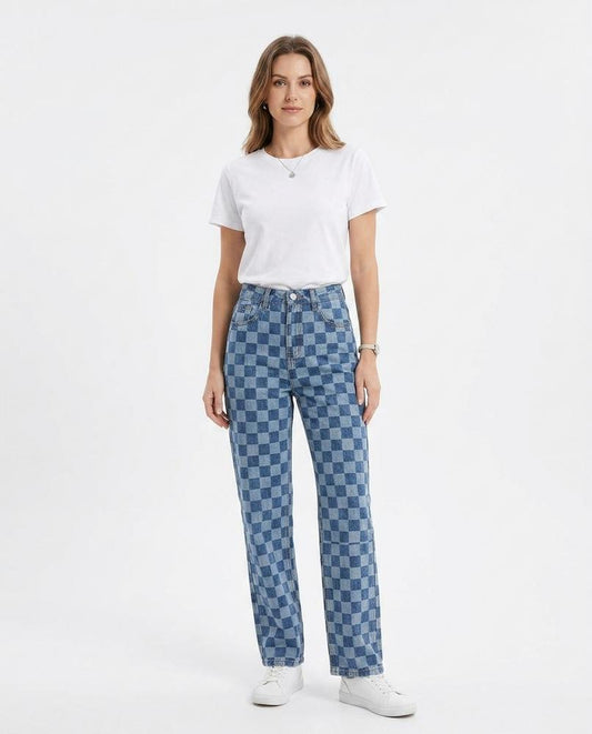 Nord Wear - Alhal | Checkered High-Waist Pants Women