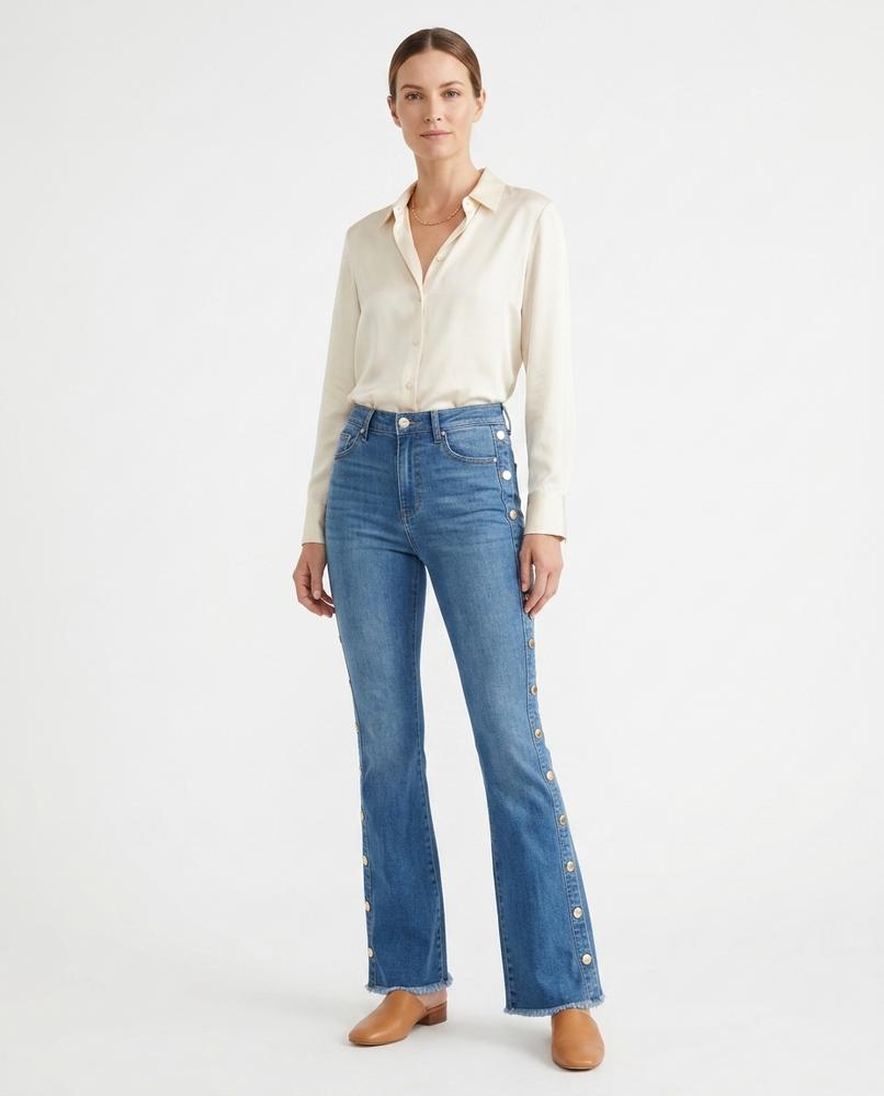 Nord Wear - Lamer | Side-Button Flared-Fit Pants Women