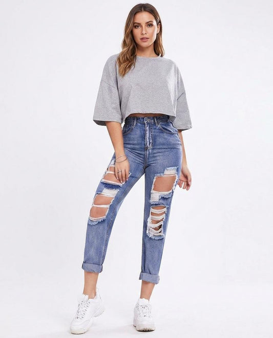 Nord Wear - Vasel | High-Waisted Ripped Pants Women