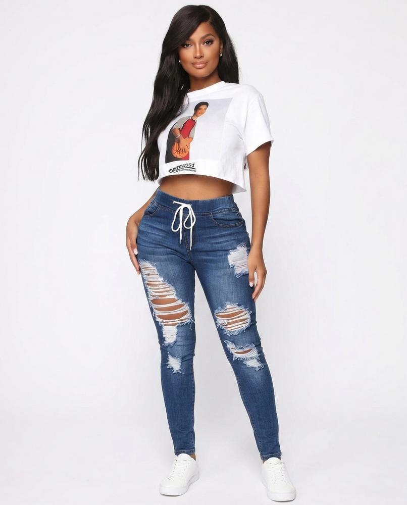Nord Wear - Nesel | Distressed Skinny Fit Pants Women