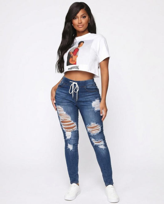 Nord Wear - Nesel | Distressed Skinny Fit Pants Women