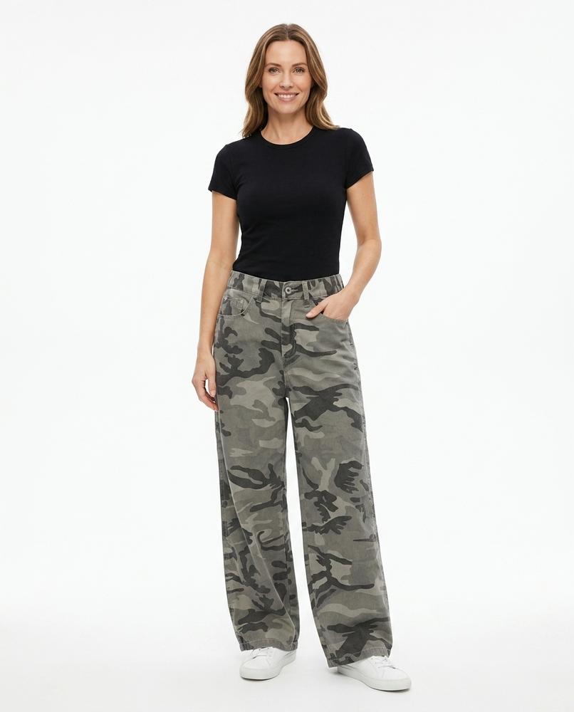 Nord Wear - Darev | Wide-Leg Camouflage Pants Women