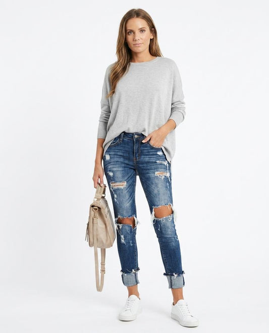Nord Wear - Sasel | High-Waisted Distressed Pants Women