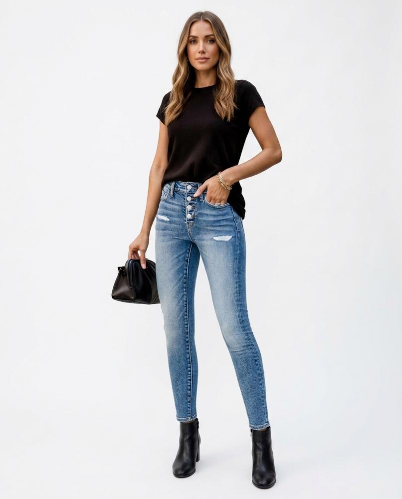 Nord Wear - Davar | High-Waisted Button-Fly Pants Women