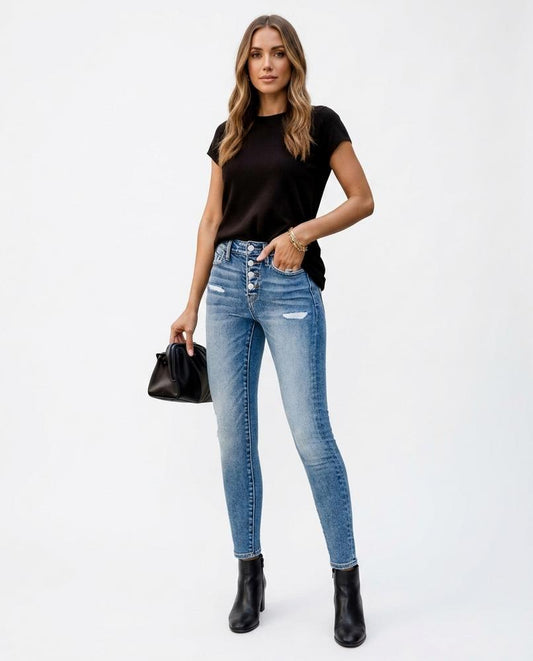 Nord Wear - Davar | High-Waisted Button-Fly Pants Women