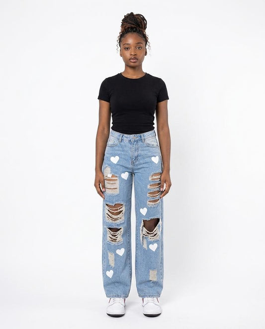 Nord Wear - Nerel | High-Waist Distressed Pants Women