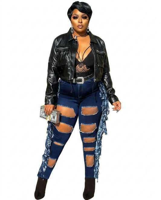 Nord Wear - Madar | Ripped Fringed Pants Women