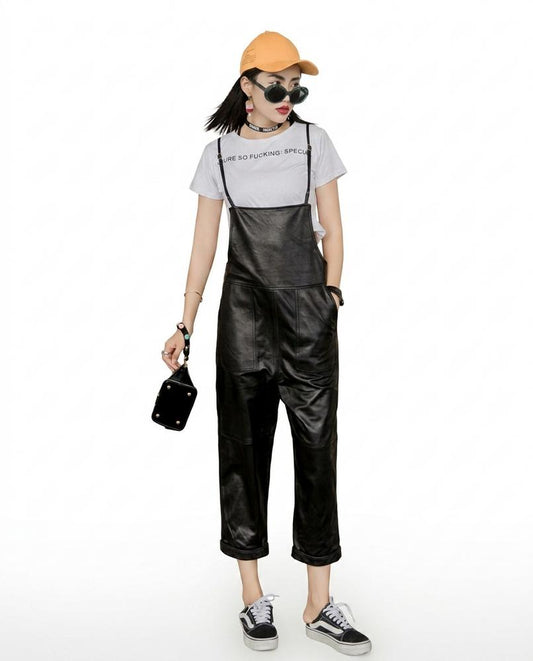 Nord Wear - Rilen | Leather Bib-Style Pants Women