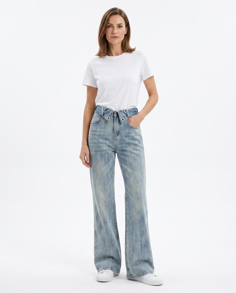 Nord Wear - Vaser | Foldover-Waist Wide-Leg Pants Women